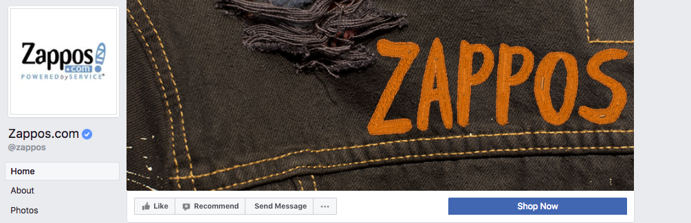 facebook business page shop now button