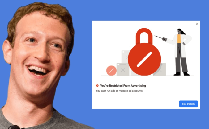 Facebook account restricted from advertising