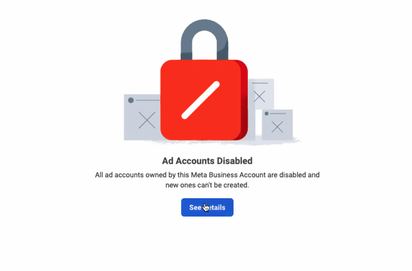 Facebook ad account restricted