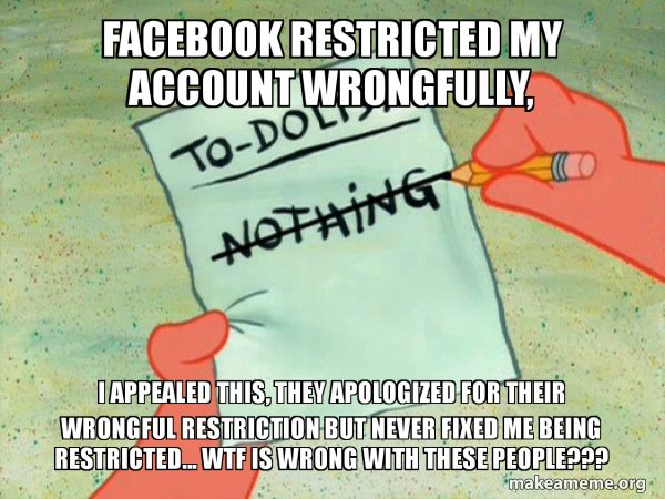 ad account restricted facebook