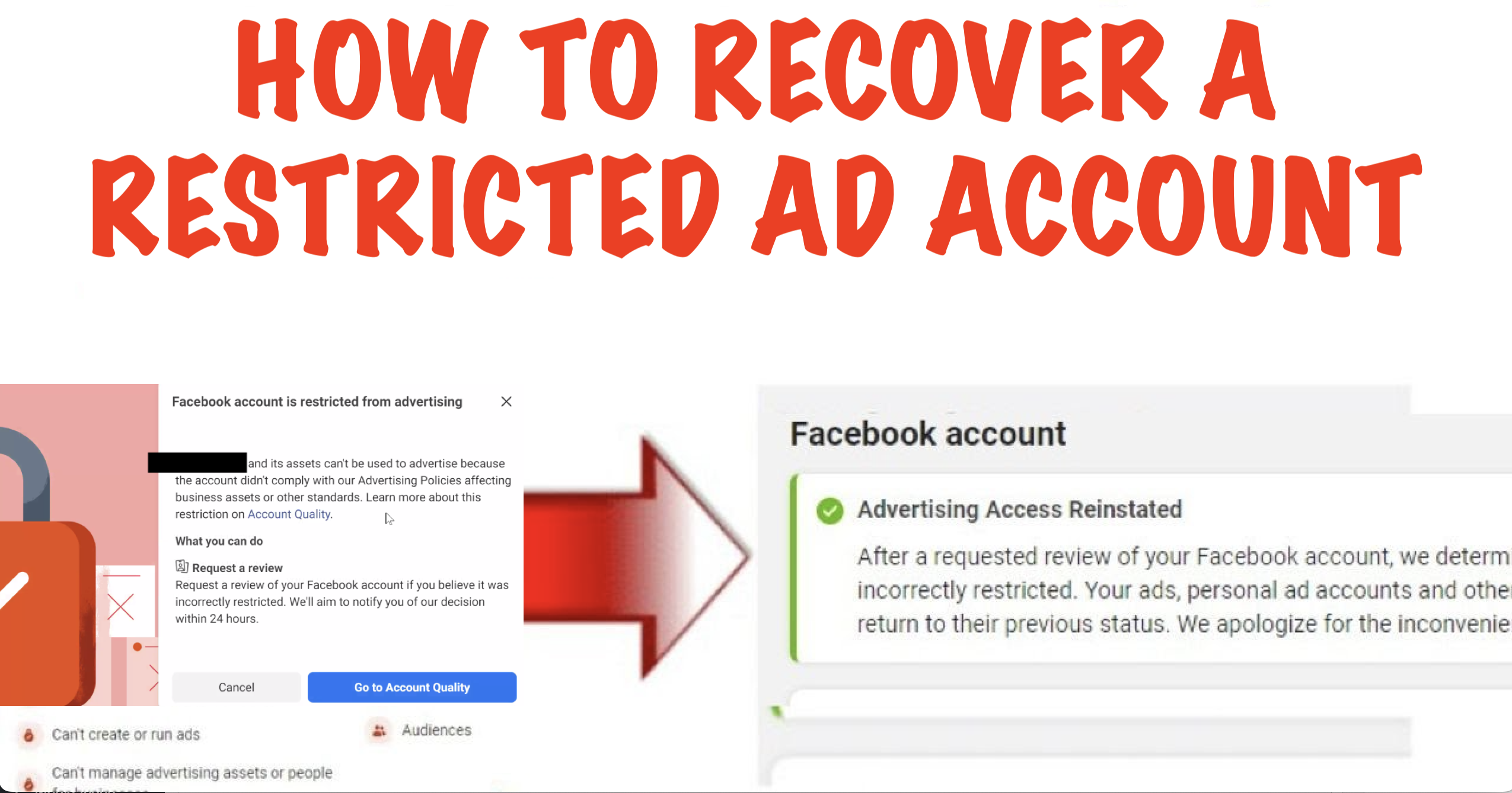 HOW TO RECOVER A RESTRICTED AD ACCOUNT
