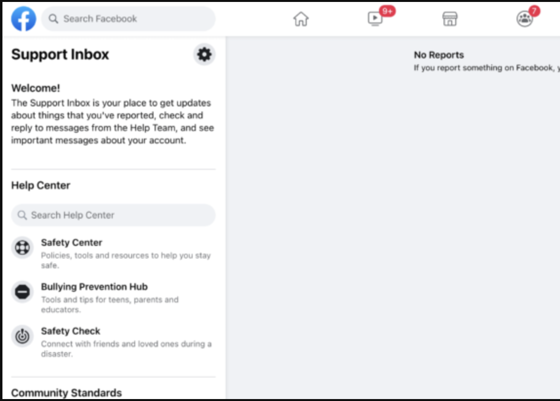 Facebook Ad Policy support inbox 2