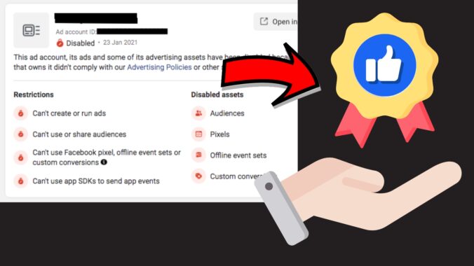 Facebook ad account restriction