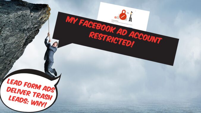 Facebook ad account restriction leadform