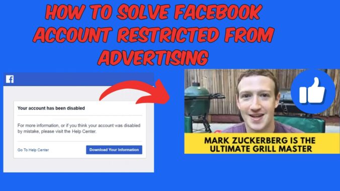 How to solve Facebook account restricted from advertising